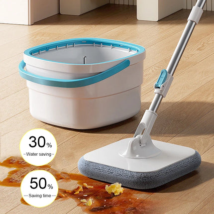 Mops Floor Cleaning Tools Easy to Drain Squeeze Mop Household Cleaning 360° Spin Home Floor Mop Cleaning Brooms Utensils House