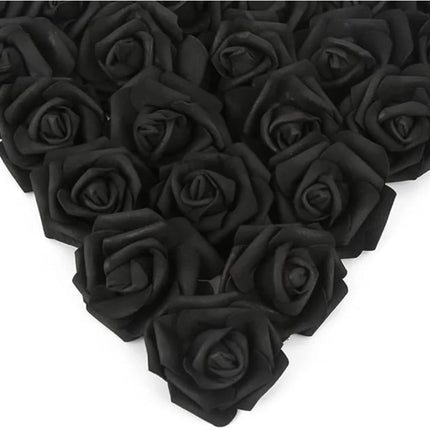 10/20/50Pcs Artificial Foam Rose Flowers PE Fake Flower for Home Room Dceor Wedding Party Halloween Thanksgiving Christmas Decor