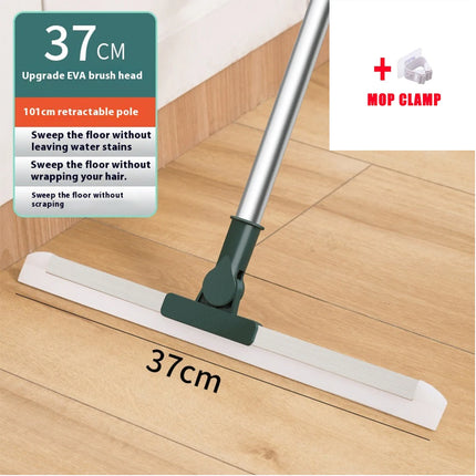 2 in 1 Floor Squeegee Multifunctional Can Adjust 180° Rotating Broom Window for Home Bathroom Concrete Tile Floor Scrape