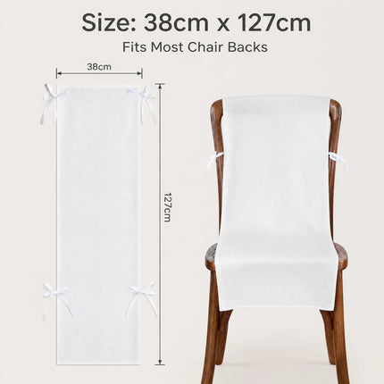 Custom Wedding Chair Banner Personalized Name Date Chair Backdrop Fabric Sign Rustic Wedding Reception Decoration Supplies