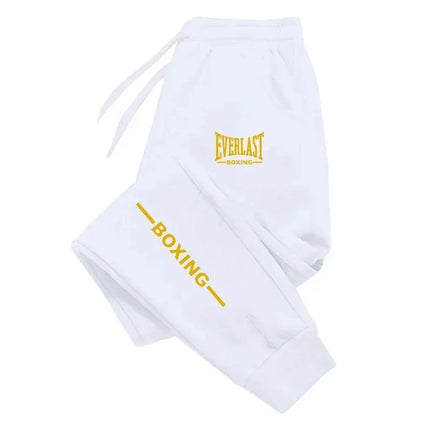 2025 Autumn Winter EVERLAST Printed Running Pants Men Women Outdoor Sports Fitness Pants Jogging Fleece Casual Sports Pants