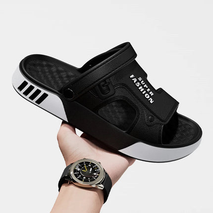 2026 Summer Platform Sport Sandals Men Outdoor Fishing Beach Waterproof Non Slip Slippers Men Lightweight Soft Sole Eva Sandals