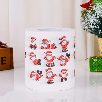 Christmas Toilet Roll Paper Home Santa Claus Bath Toilet Roll Paper Christmas Supplies Xmas Tissue Roll Home New Year Decoration