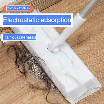 New Arrival Home Electrostatic Dust Collector Mop Set with Foldable Long Handle Disposable Vacuum Paper Household Floor Cleaning