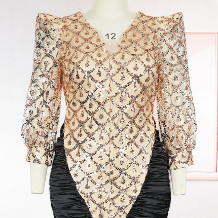Elegant Women Luxury Party Dresses Dashiki Sequins Bodycon Robe Wedding Prom Birthday Evening Dress 2026 Spring Africa Clothing