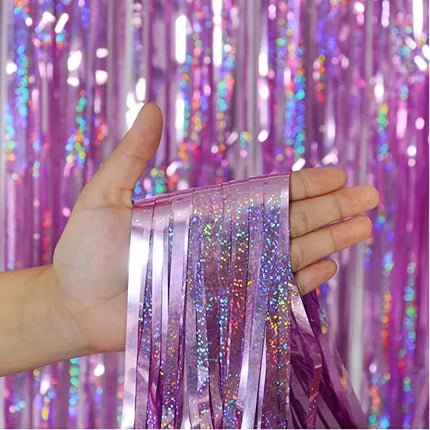 Cheap Tinsel Foil Fringe Curtains Backdropfor for Photo Booth Wedding Graduations Birthday Christmas Event Party Supplies