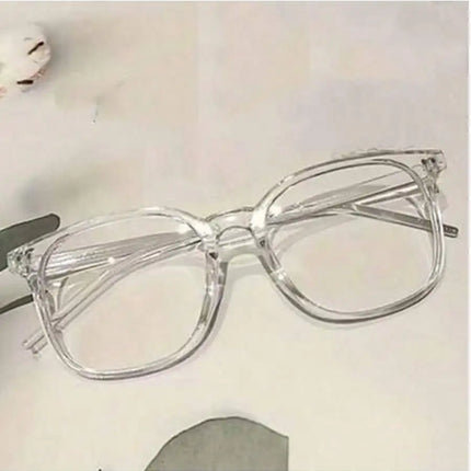 1/2/3 Pairs of Universal Fashion Glasses, Square-Framed Glasses, Fashionable Campus Style, Clear Black Frame, Back to School