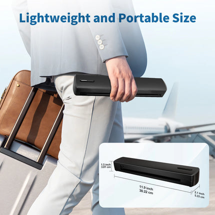 Portable A4 Thermal Bluetooth Wireless Printer 203dpi Photos PDF Document Printing Machine For Office Work Home School Travel