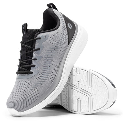 FitVille Men'S Walking Shoes Wide Width, Comfortable Orthopedic Sneakers Lightweight Tennis Shoes Gym Workout Sneakers For Plantar Fasciitis