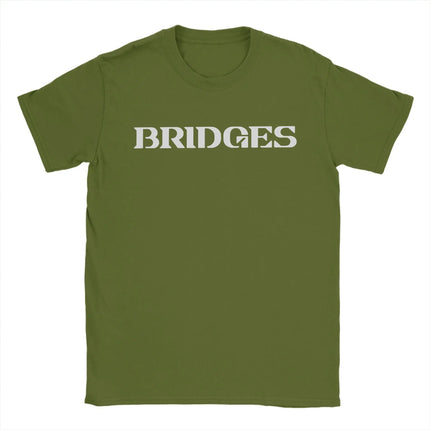 Bridges Death Stranding Logo T Shirts Men Cotton Humor T-Shirt Crew Neck Video Game Tee Shirt Short Sleeve merch Plus Size