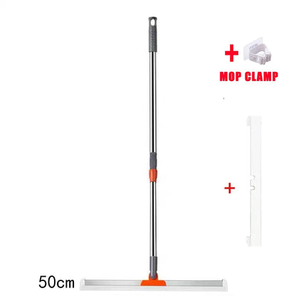 2 in 1 Floor Squeegee Multifunctional Can Adjust 180° Rotating Broom Window for Home Bathroom Concrete Tile Floor Scrape