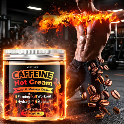 60g Caffeine Thermal Massage Moisturizing and Firming Moisturizing Cream for Face and Body, Ideal Exercise, Enhanced Moisturizin