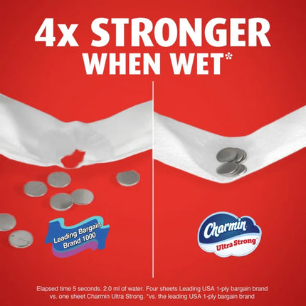 Ultra Strong Toilet Paper 4 Mega Rolls 220 Sheets Per Roll Bulk Bath Tissue