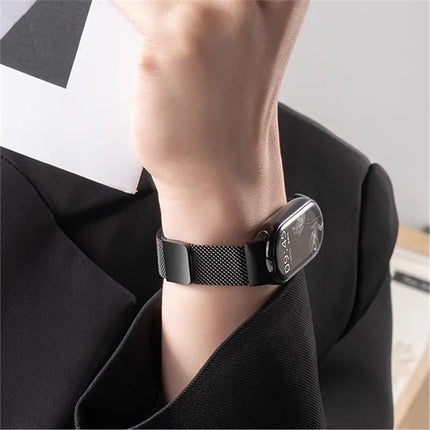 Milanese Magnetic Adjustable Metal Stainless Steel Braided Women's Mi 9 Strap for Xiaomi 8/9/10 Bracelet Strap