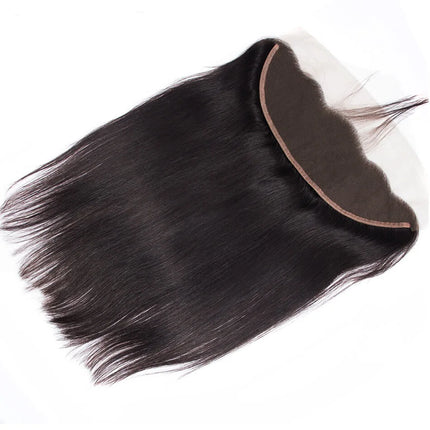 12A 13x6 Transparent Lace Closure Brazilian Virgin Remy Straight Hair 100% Virgin Natural Color Pre Plucked for Black Women