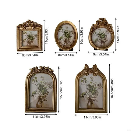 Retro Picture Frame Antique Ornate Photo Frame Old Fashioned Picture Frame Decorative Home Decors,Photo Gallery,Art B03E