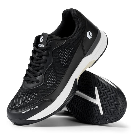 FitVille Men'S Tennis Shoes Wide Width 2E Professional Training Shoes Breathable Non-Slip For Racquet Sports With Arch Support