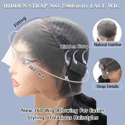 13×6 HD Lace Straight Human Hair Wig Natural Color Pre Plucked Natural Hairline Remy Hair Glueless Wig For Women