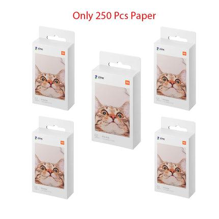 Original Xiaomi ZINK Pocket Printer Paper Self-adhesive Photo Print 50pcs Sheets Xiaomi 3-inch Mini Pocket Photo Printer