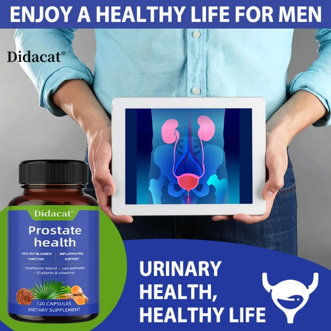 Saw Palmetto Formula Supports Prostate Health and Helps Relieve Urinary Frequency and Control Bladder Function