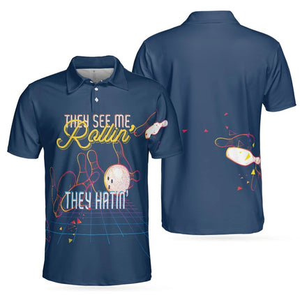 Bowling Jersey Polo Shirt Men's Clothing Lapel Short Sleeve Button T Shirt 3D Printed Beautiful Pattern Daily Fashion Tee Top
