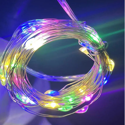 10pcs 6pcs Copper Wire LED String Lights Holiday Fairy Lights Garland Christmas Tree Decor Wedding Party DIY Natal Navidad 2023