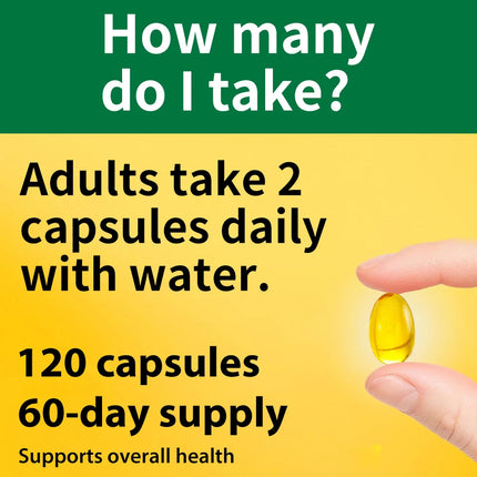 Vitamin D3 Capsules 2000 IU, Essential Daily Vitamin Supplement, Support Bone Teeth Muscle & Immune Wellness, Non-GMO