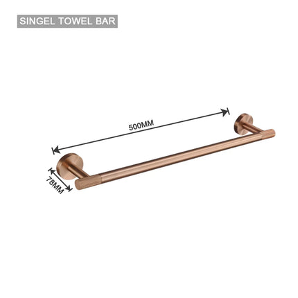 Brushed Rose Gold Brass Knurled Toilet Brush Holder Toilet Paper Holder Towel Bar Rail Rack Hanger Hook Soap Dish Hardware Set
