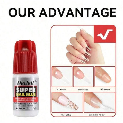 Press-on nails glue with UV light quick-drying transparent nail polish glue