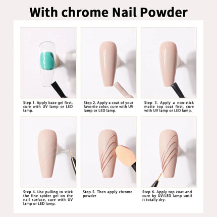 RS NAIL 5g Semi-solid Spider Wire Gel Nail Polish Transparent Wire Drawing Gel Painting Glue DIY Magic Mirror Powder UV Varnish