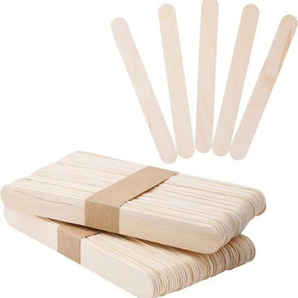 50-500Pcs Colored Ice Cream Popsicle Stick Wooden Popsicle Sticks for Crafts Handmade DIY Resin Mold Wood Ice Pop Sticks