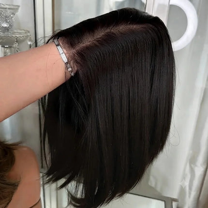 250% Density 13x4 Bone Straight Short Bob Lace Front Human Hair Wigs 13x6 Lace Frontal Wig Brazilian 100% Human Hair 16 Inch 5x5 Glueless Wig For Women