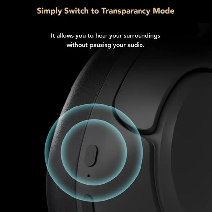 Nuroum Bluetooth 5.3 Over‑Ear Wireless Headset ENC Noise Cancelling Microphone USB Dongle Independent Mute Button Multi‑Point Connection Business Headphones for Call Center Work From Home PC Laptop Desktop Mac Zoom Micros