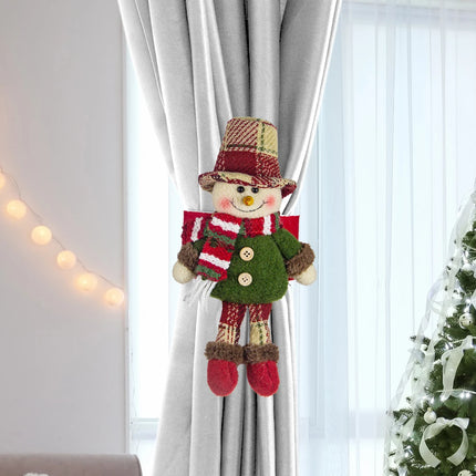 Old man snowman elk curtain hooks, Christmas decorations, display window ornaments, hotel restaurant supplies, party props