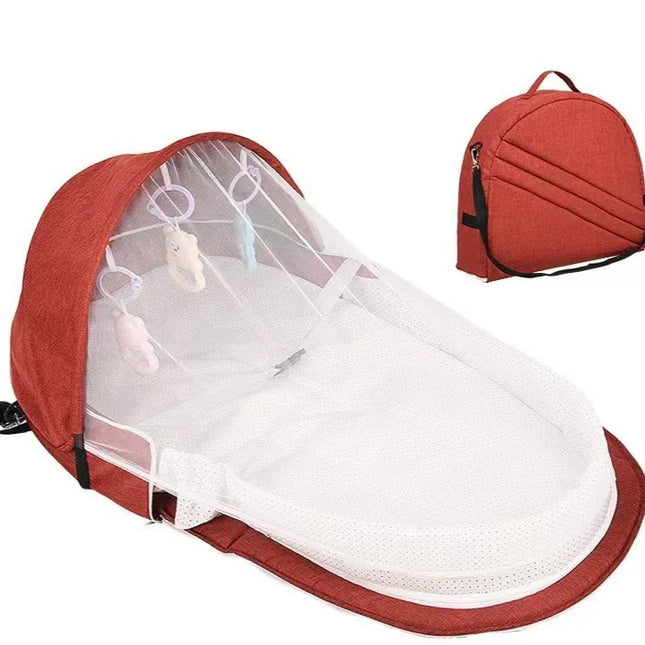 Foldable Portable Newborn Baby Bed, Bionic Isolation Travel Bassinet, Anti-Stress Infant Crib
