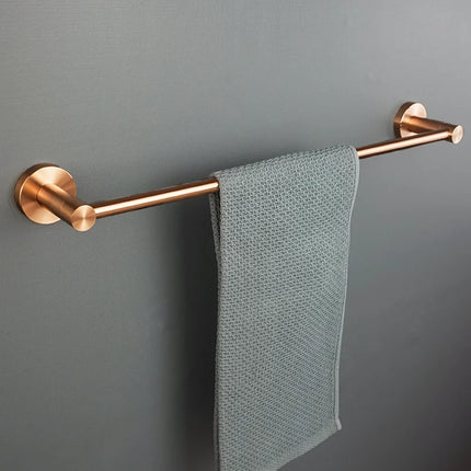 High Quality Brushed Rose Gold 304 Stainless Steel Towel Rack Toilet Paper Holder Towel Bar Soap Dish Bathroom Accessories