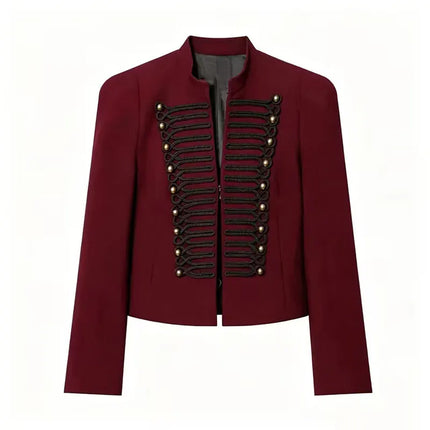 TFAFXY 2026 Spring Women Casual Jacket Thin Sleeve Patchwork Short Coat Female Holiday High Street Crop Top