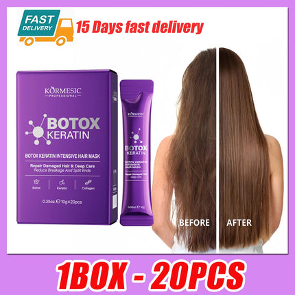 Magical 5 Second Keratin Hair Mask Repair Damage Frizzy Soft Smooth Shiny Hair Deep Moisturize Hair Treat Repair Hair Care Mask