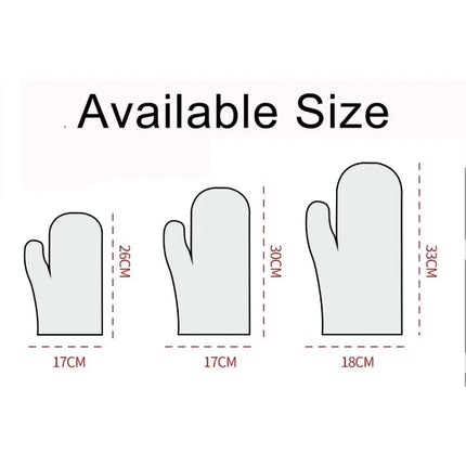 2024 New Style Anti Scalding High Temperature Resistance 100%linen Kitchen Oven Mitts Microwave Oven Gloves for Adult