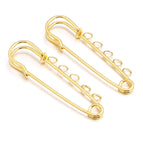 60mm 5 Loops 10pcs / silver