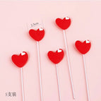 5pcs Resin heart