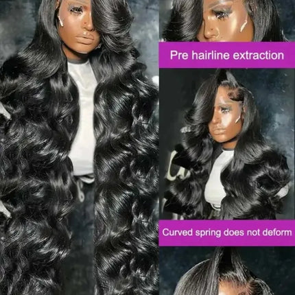 Raw Peruvian Body Wave Human Hair Wig for Women 40-42 Inch HD Lace Front 13x6 Glueless Closure 13x4 Frontal Wigs