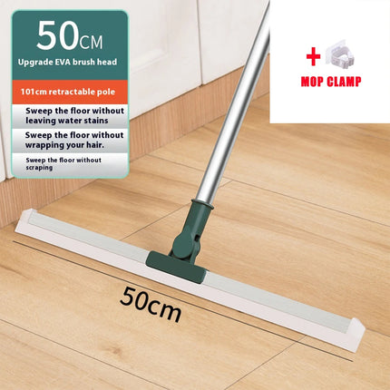 2 in 1 Floor Squeegee Multifunctional Can Adjust 180° Rotating Broom Window for Home Bathroom Concrete Tile Floor Scrape