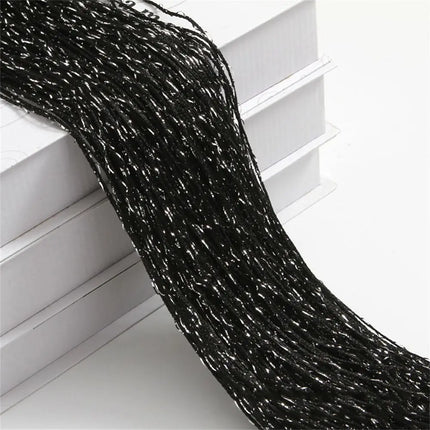 2*1M Tassel Window Curtains Shining Screen Panel Hanging Beaded Curtains Glitter String Curtain Door Fly Screen Party Decoration