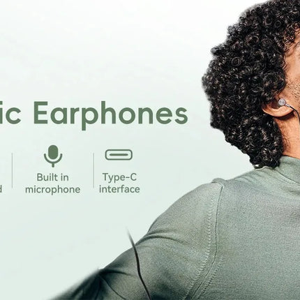 EARDECO Bass Wired Earphone Gaming Earbuds 3.5mm/typec Wired Headphones Stereo Noise Reduction Headphone Auriculares with mic