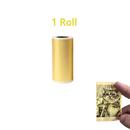 Transparent Adhesive Thermal Printing Paper Glossy Clear Label Roll for Mini Thermal Printers