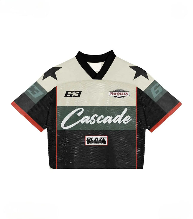 Haunted Mound Polo Shirt America Retro Street Hip Hop Short Sleeve Shirt Y2k Men Casual Embroidery Cotton Top Baseball Clothing