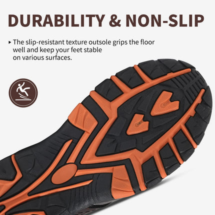 Men's Sport Flip Flops Casual Comfortable Sandals Outdoor Slipper with Anti-Slip Soft Sole Massage Feature for Slip-On Convenience