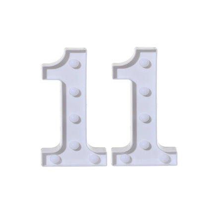 2Pcs Number 16 18 21 30 Led Light String Happy Birthday Party Decoration Wedding Anniversary Adult Birthday Party Gift Light Led
