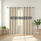 Beige / W90 x H114CM / 1 panel|Grommet Top